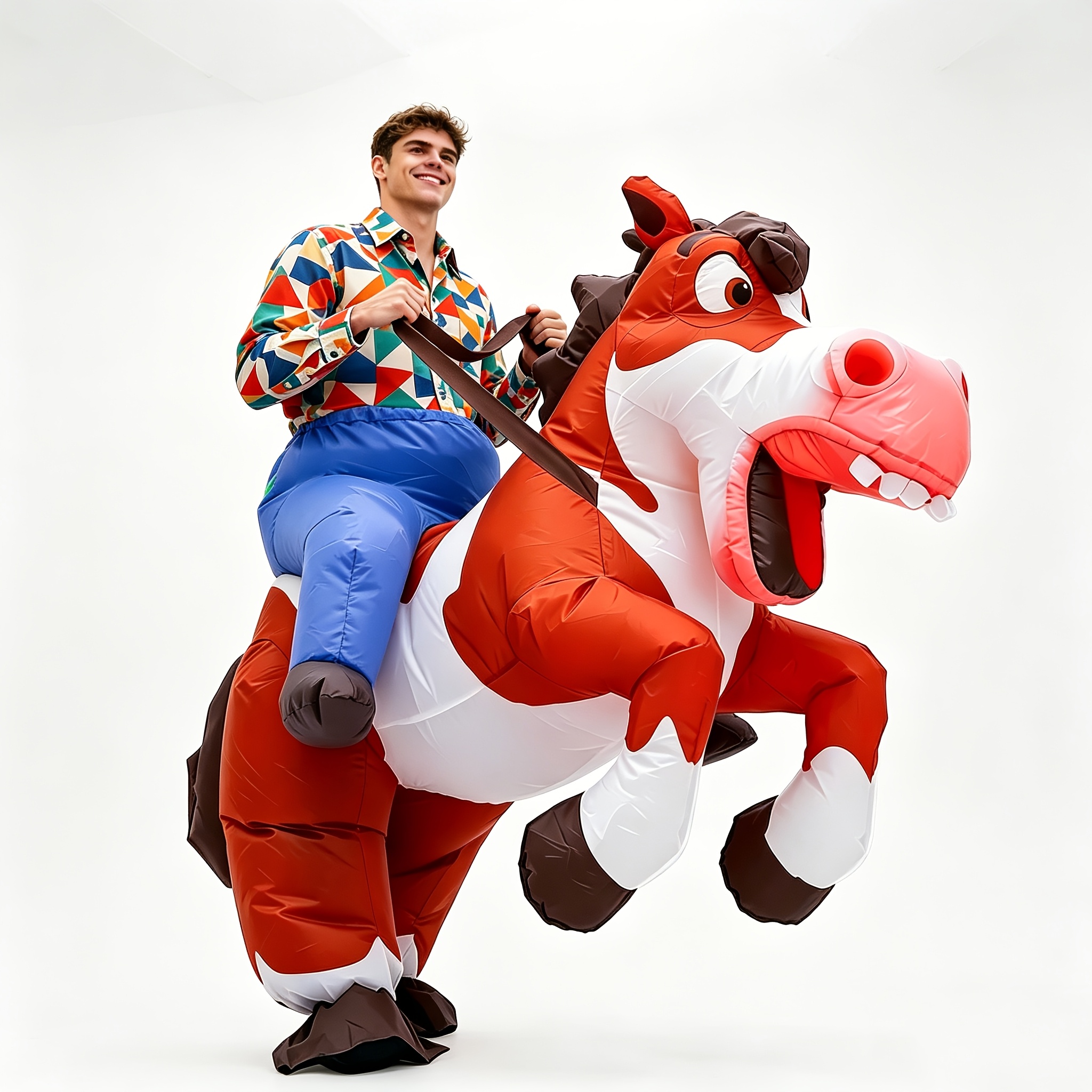 inflatable horse costume sold on Temu United States