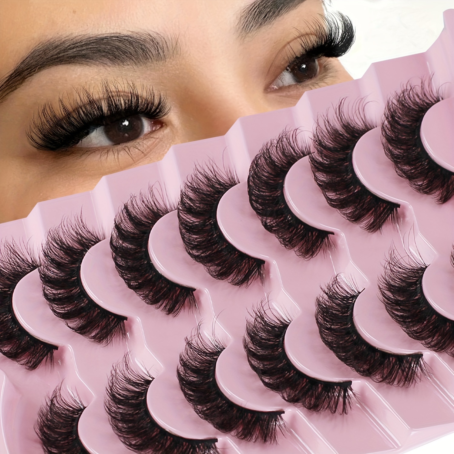 

Russian Voluminous D- Lashes: 3d Layered, Thick & Naturally Slender Curls - Suitable For Beginners And Reusable