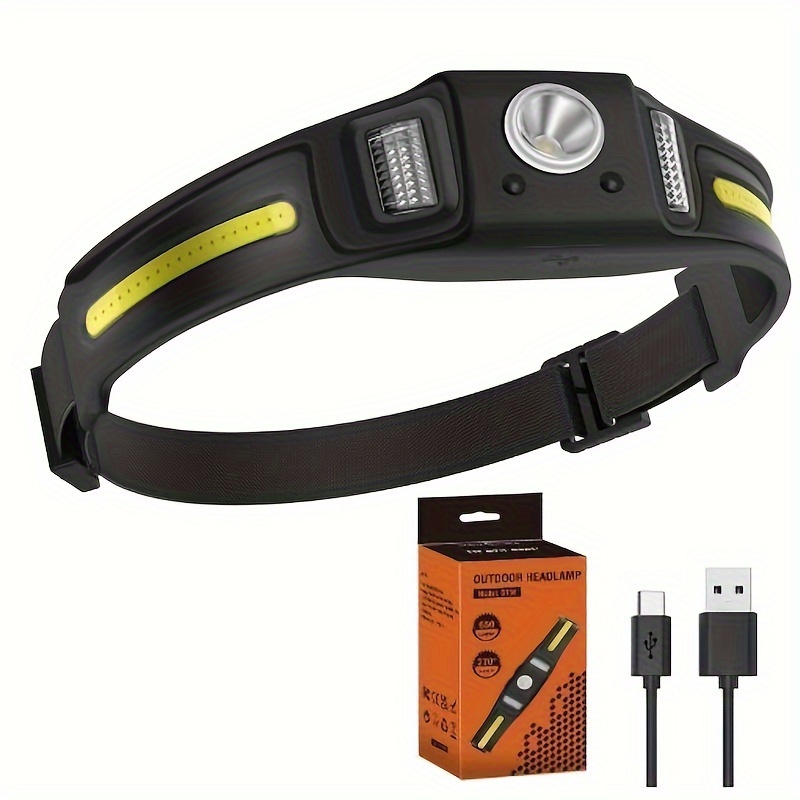 

Rechargeable Mini For Outdoor Running And Work, Silicone Headlight With Usb Charging Cable, Non-waterproof - 1pc