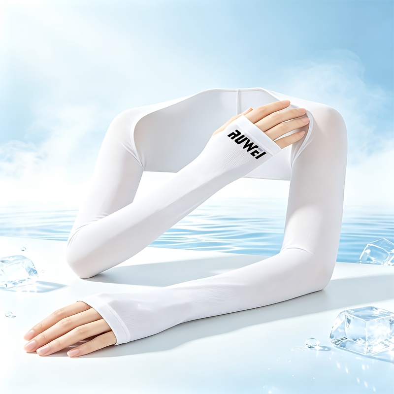 TEMU Manchon de sport léger pour femmes, manchon élastique à manches longues, accessoire d'extérieur pour course à pied, fitness et cyclisme, manchon