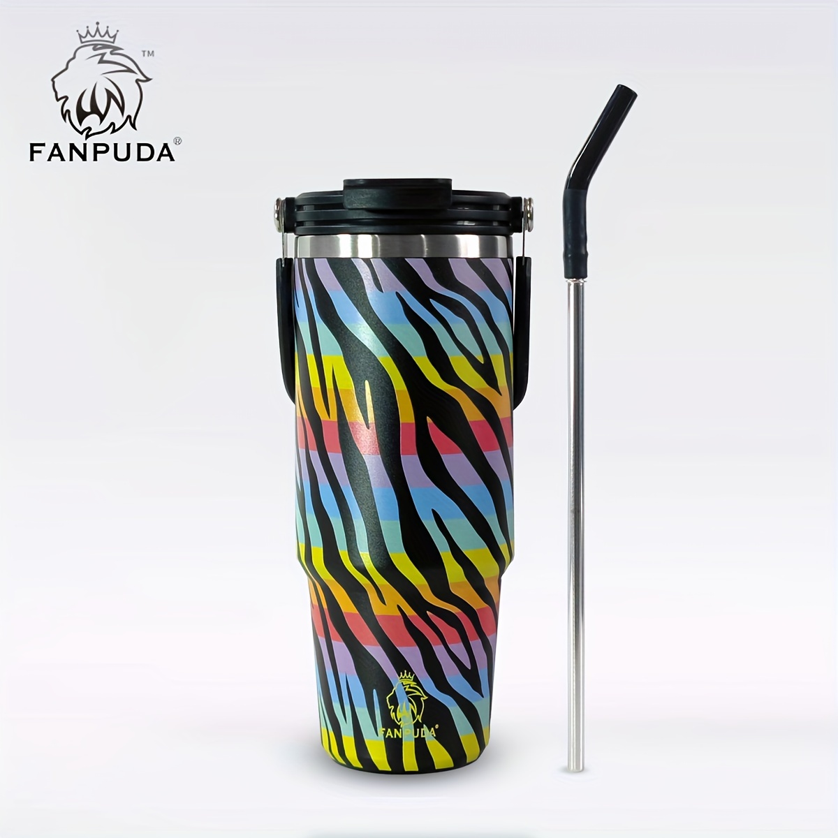 

40oz Leak-proof Lid And Straw, Insulated Coffee Mug Stainless Steel Travel Mug, Cold For 34 Hours Or Hot For