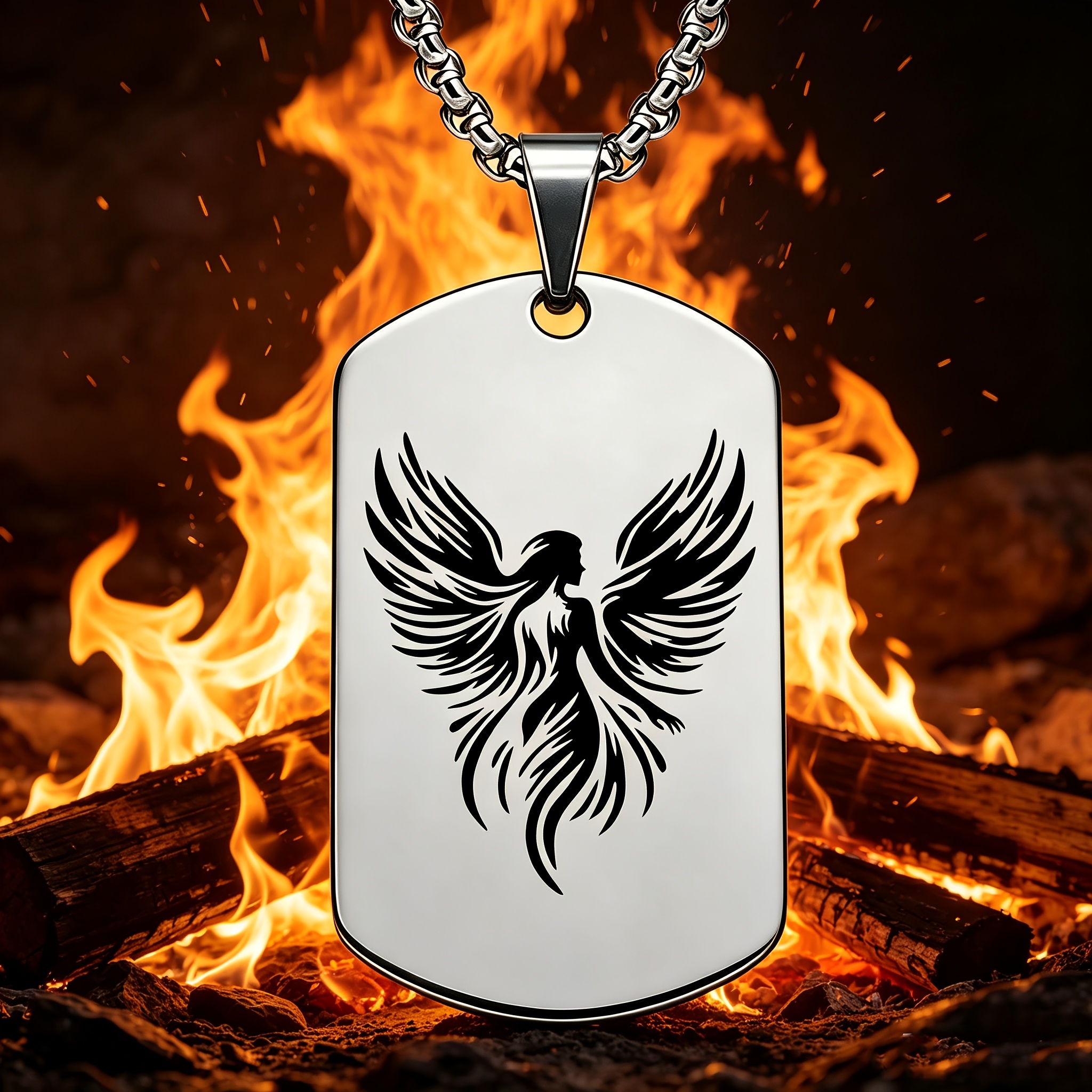 Trendy Silhouette Design Stainless Steel Pendant Necklace