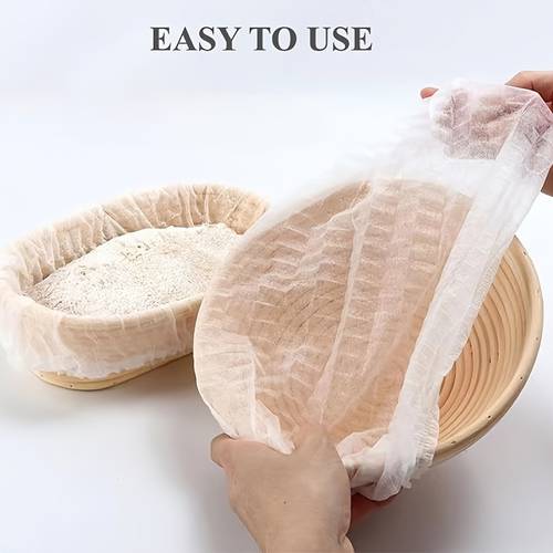 covers made of disposable non woven fabric for fermentation baskets designed to prevent dough from sticking suitable for fermenting european