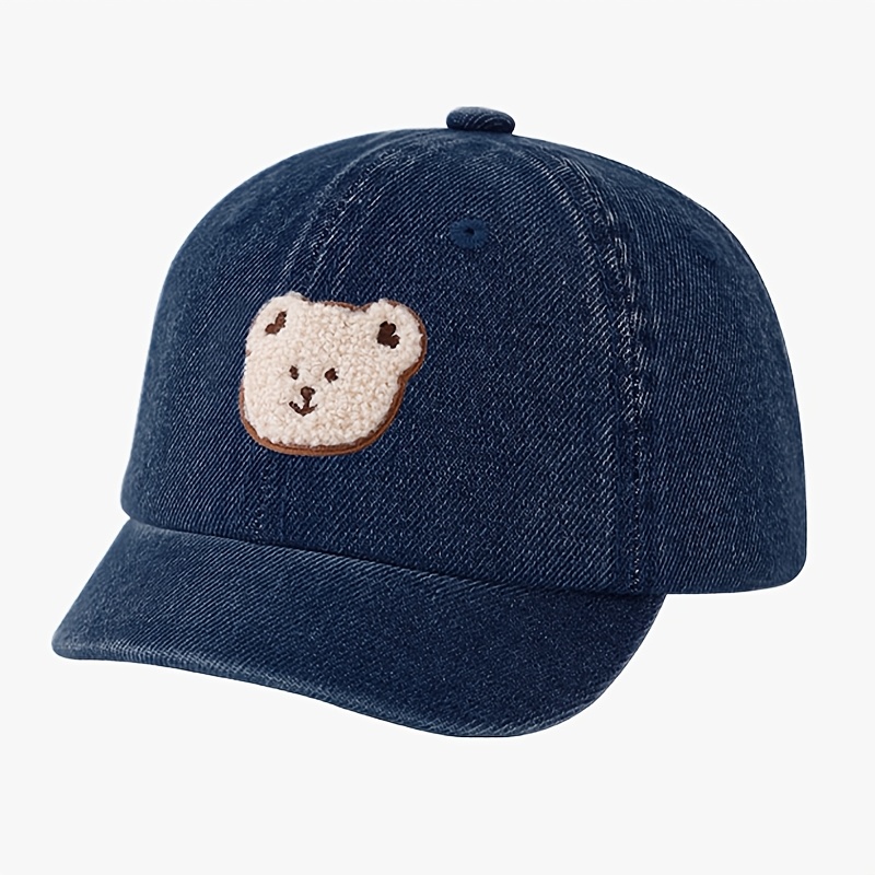 Image of 1 Baby Hat Brim Duck Tongue Hat For Boys And Girls Sunshade Sun Hat Baby Cartoon Bear Baseball Cap Suitable For Outdoor Travel Mountaineering Travel Suitable For 6-24 Months Baby Bear Duck Tongue