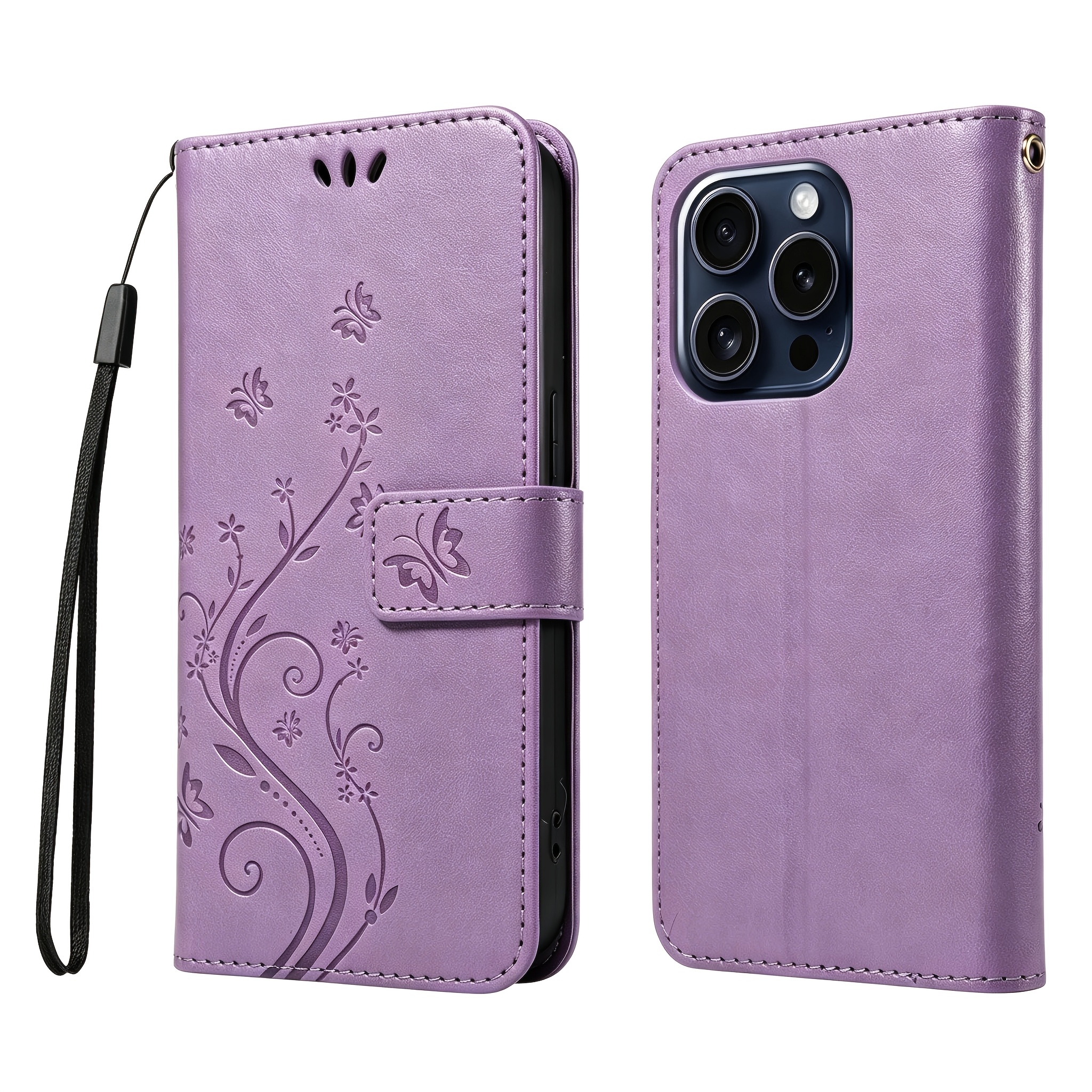 TEMU Phone Case: Phone Case With Card Slot And Wrist Strap For Iphone 18 Pro Max / 18 Pro / 18 / 17 Pro Max / 17e / 17 / 16 / 15 / 14 / 13 / 12 / 11