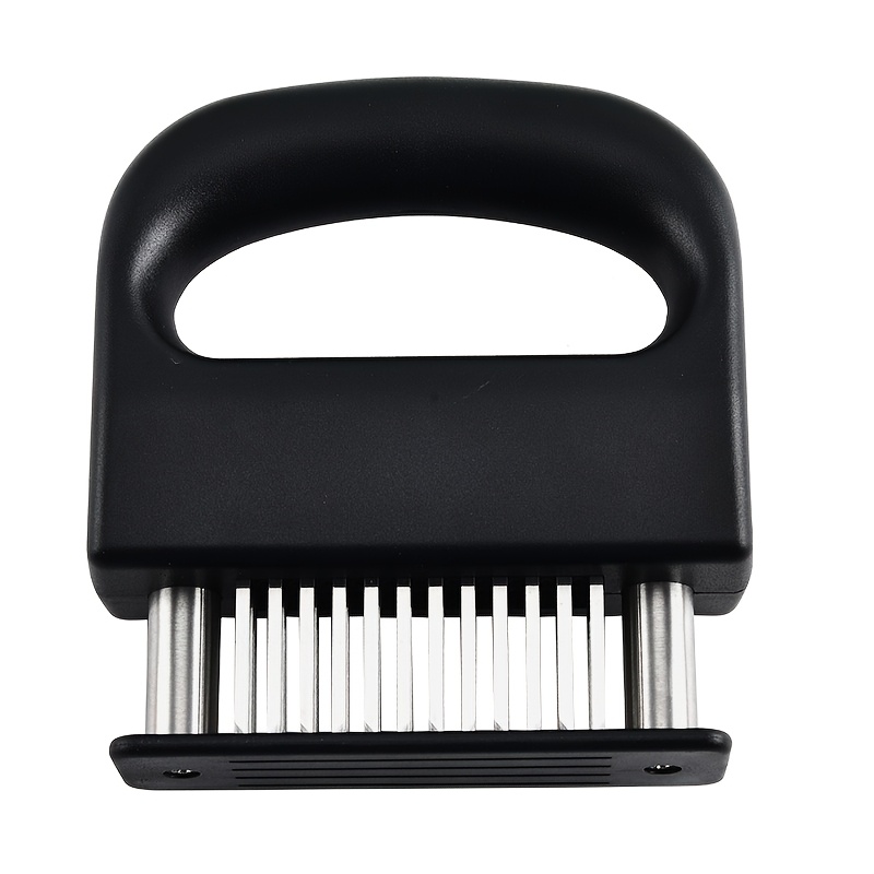 Image of 1pc 48-blade Meat Tenderizer- Professional Stainless Steel Needle Beef, Pork, And Poultry- Grilling, Roasting, And Cooking(ultra And Durable)