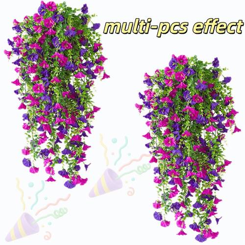 5pcs set of artificial hanging faux hanging plants with green leaves 29 5 inch wreath suitable for outdoor and indoor decoration gardens courtyards weddings