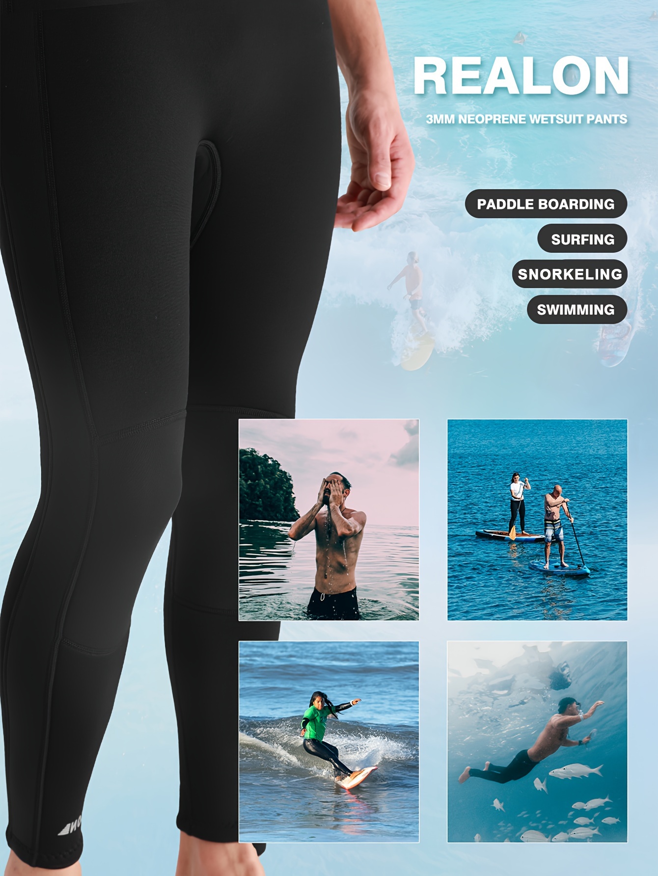  FLEXEL Wetsuit Pants Men 2mm, Wet Suits Pant Mens in Cold Water  Weather, Surfing Leggings for Mens Neoprene Pants for Surf Swim Snorkeling  Canoeing Scuba Kayaking : Sports & Outdoors