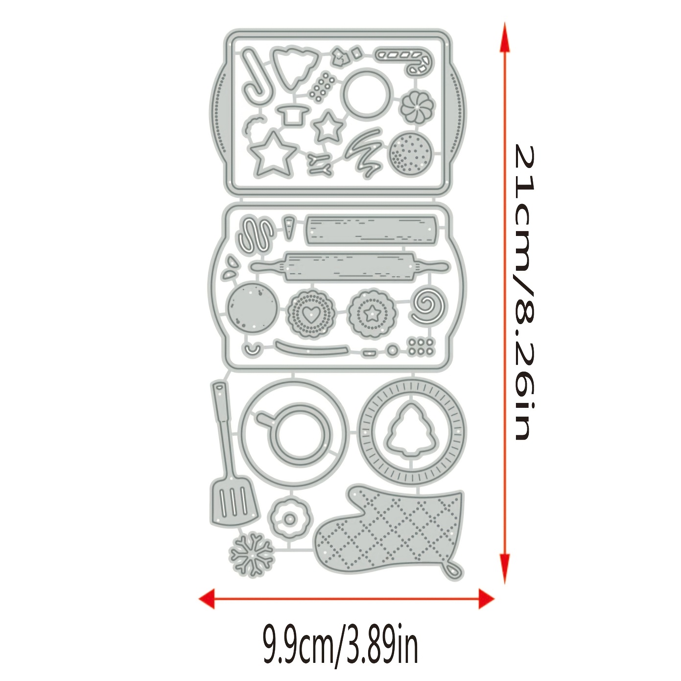 1pc Metal Cutting Dies Christmas Biscuit Box Paper Craft Knife Mold Blade Punch Stencils Dies