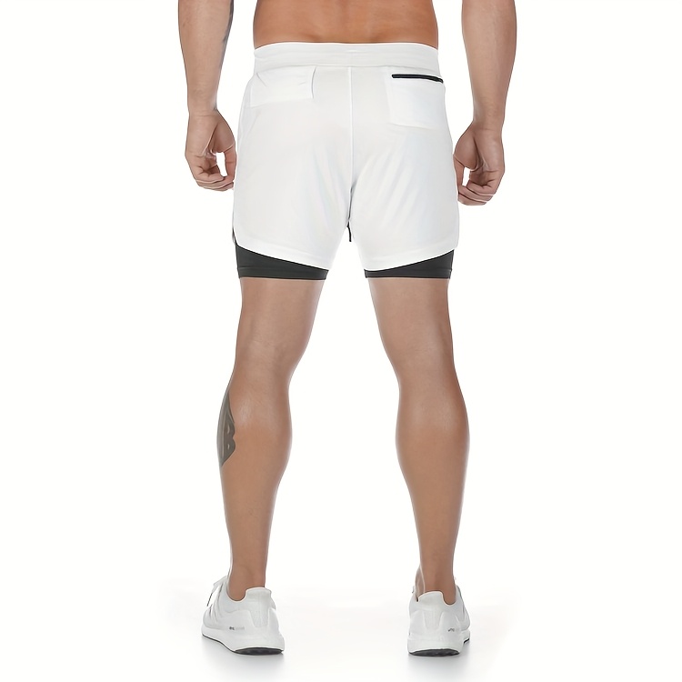 Men'S Running Shorts Designed to Hold a Phone, Suitable for Fitness Training, Sports, Marathons, And Casual Cycling