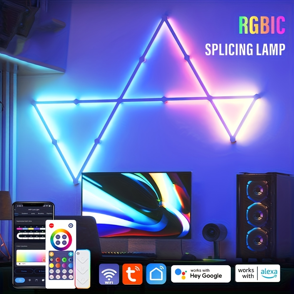 usb lampa belysning led smart wi fi väggljus rgbic - Temu Sweden