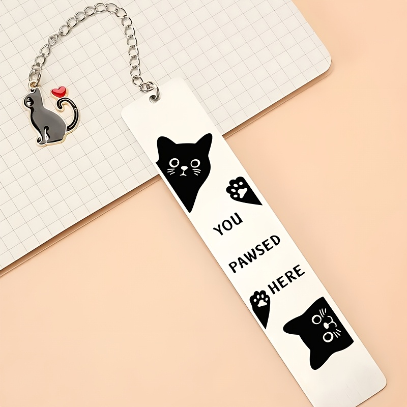 A Stainless Steel Cat Paw Bookmark - For Readers And Teachers