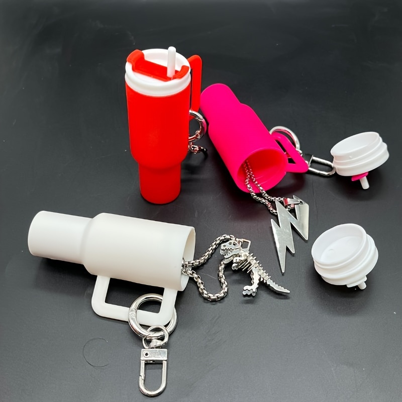 

Simulation Cup Keychain - Pvc Miniature Keyring , , Decorative Key For Women, For Christmas