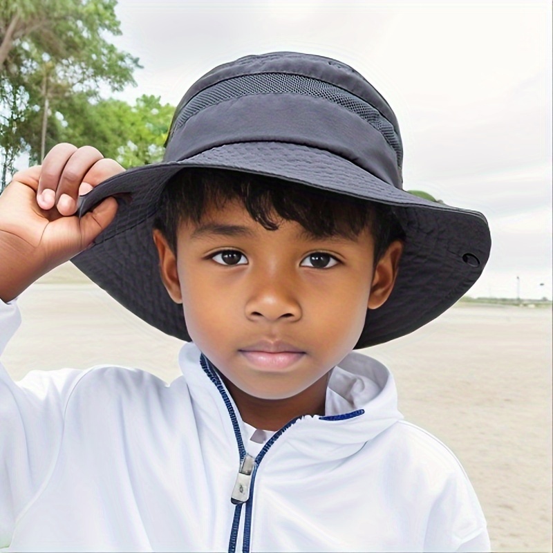 Children's Fisherman Hats Boys' Fashionable Solid Color Sun - Temu