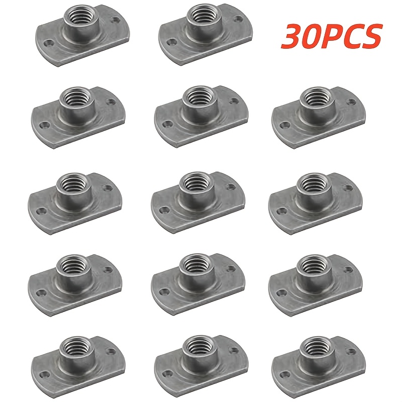 TEMU 30 pezzi T-Nut per saldatura a freddo, dadi a T, dadi inglesi, copri , dadi per auto con filettatura fine rinforzata M8