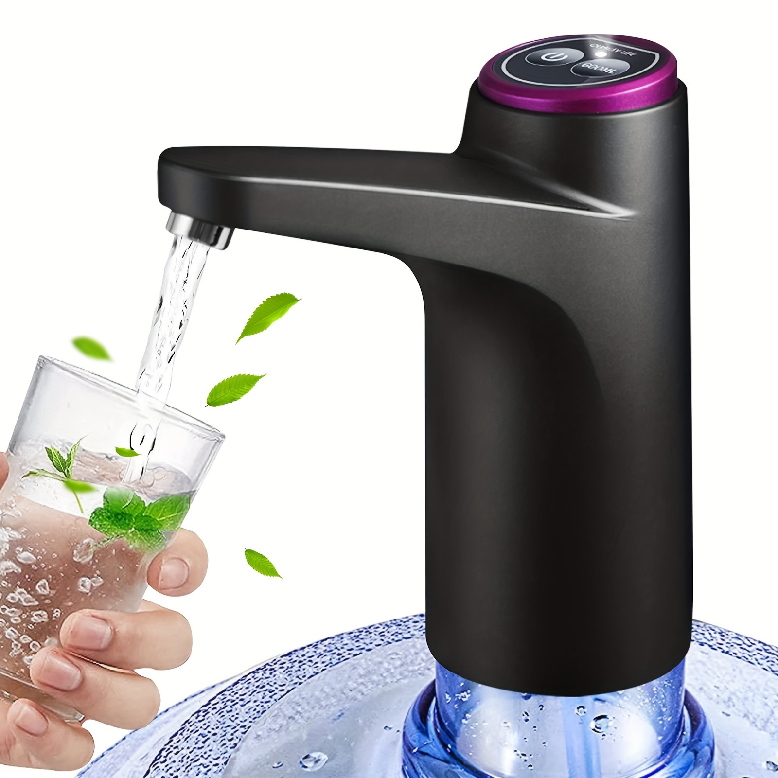 

1pc 5 Gallon Water Jug Dispenser, Portable Water Bottle Pump For 2-5 Gallon Drinking Water Pump, Usb Charging Water Dispenser