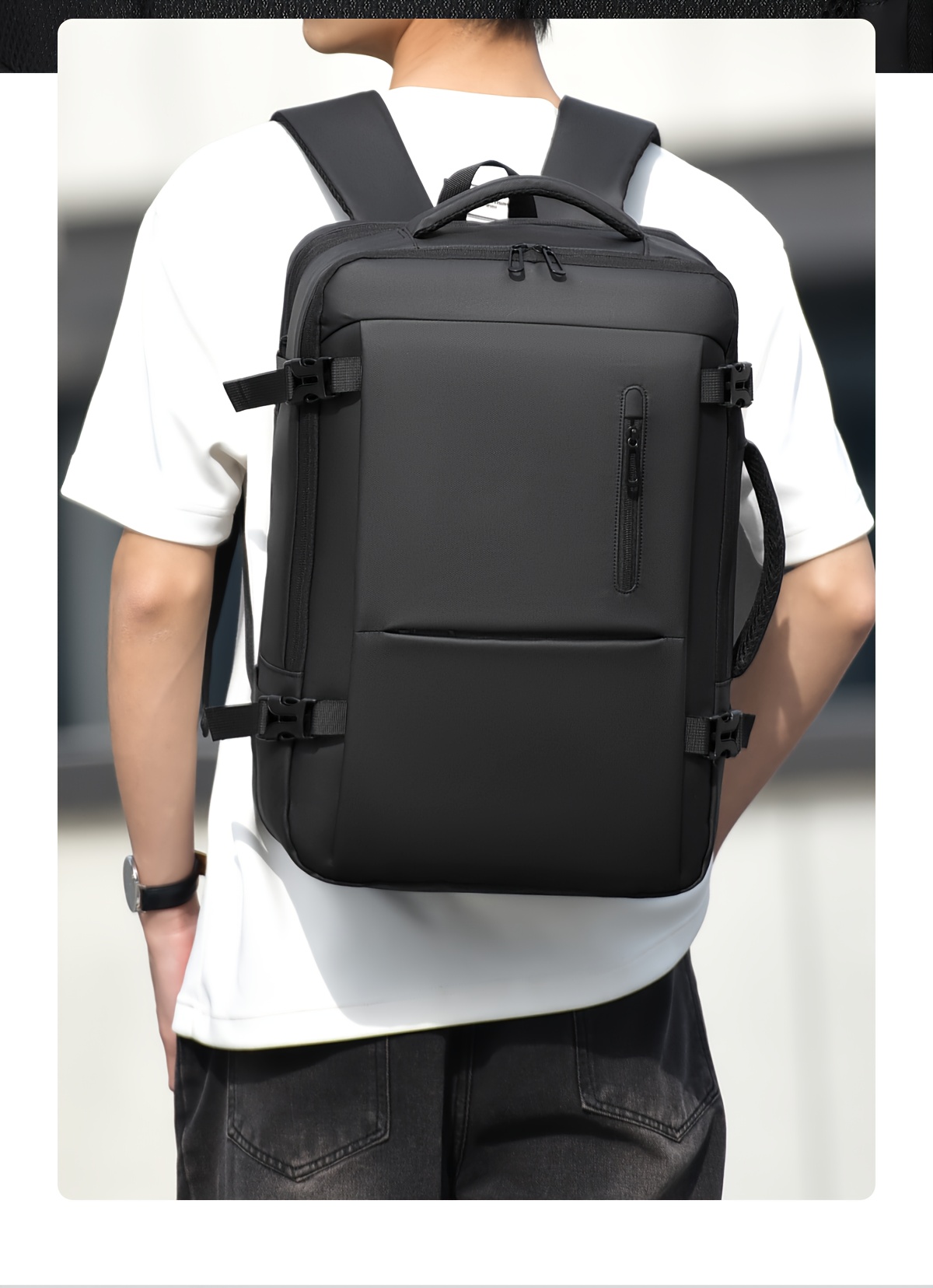 Mochila unisex WEIXIER, bolsa de viaje, bolso de mano, mochila unisex, bolsa para portátil, gran capacidad, función deportiva, mochila abierta a 180°, bolsa de equipaje para fines de semana, bolsa de negocios, bolsa de viaje de negocios, mochila escolar, expansible, compartimento independiente para computadora, adecuada para viajes escolares y de negocios, regalo para amigos y familiares.