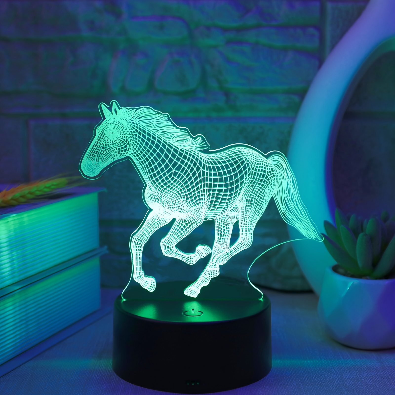 Perro 3D LED luz de noche para decoración de dormitorio 16 cambio de Color  con luz decorativa remota USB Lámpara de mesa regalo de cumpleaños para  niños - AliExpress