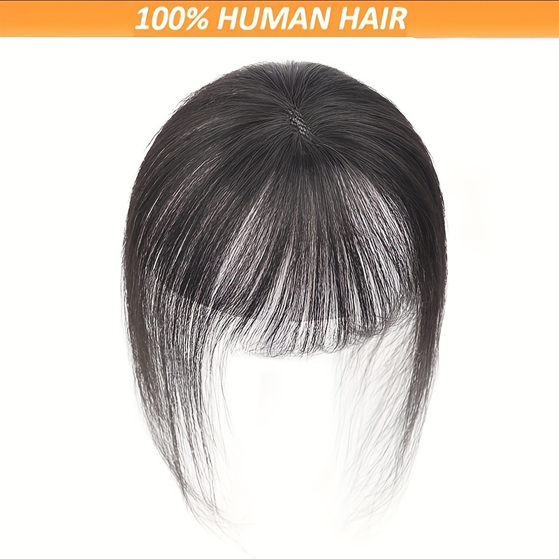 

Elegant Women's Hair Topper - Human Hair, Straight, Lightweight & Invisible For Fuller, White-hair Coverage