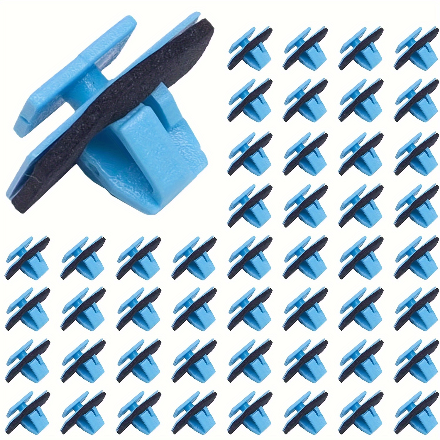 

50 Pcs Pp Plastic Car Bumper Rivet Clips, Universal Push Retainer Clips Compatible With , Replaces 87756-1f000