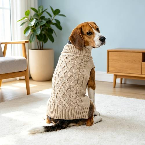 high elastic dog sweater soft knitted turtleneck pet winter clothes knit puppy pullover for small medium large dogs khaki
