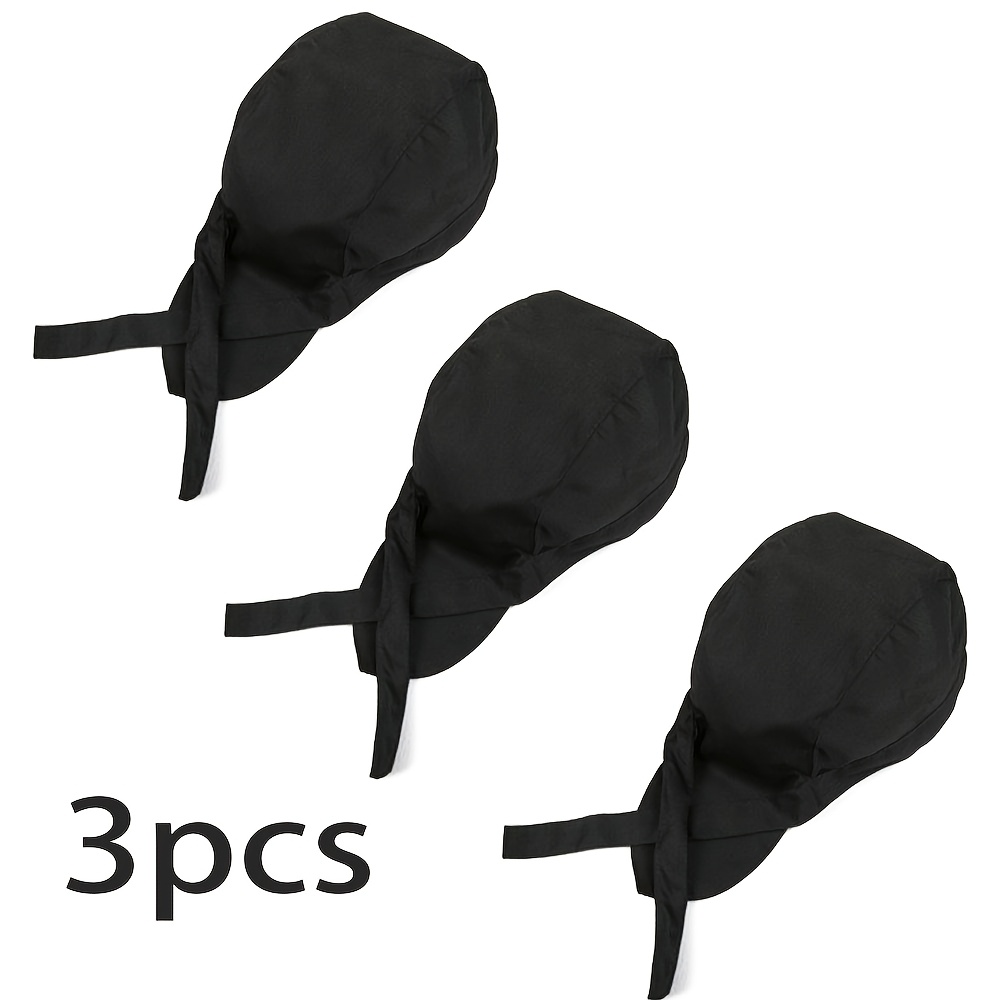 TEMU 3 piezas, Gorras personalizadas a medida - Adecuadas para hombres como para mujeres, Gorras de pirata, Gorras de chef, Adornos para el hogar,