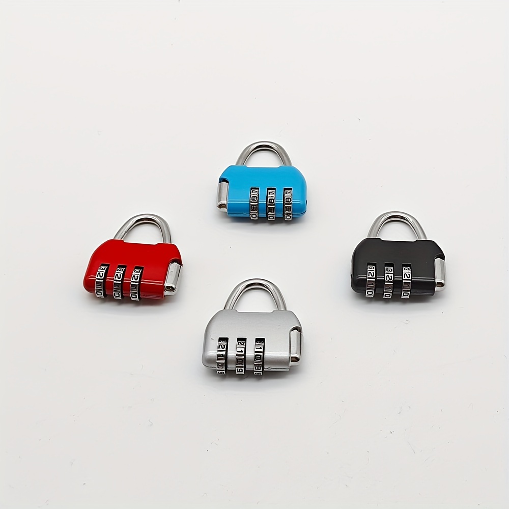 

Colorful Zinc Alloy Golden 3- Combination Padlock, Backpack-style Travel Suitcase Combination Padlock, Can Your - Suitable For Gym, Password For Cabinet Lock, Available In Multiple Colors