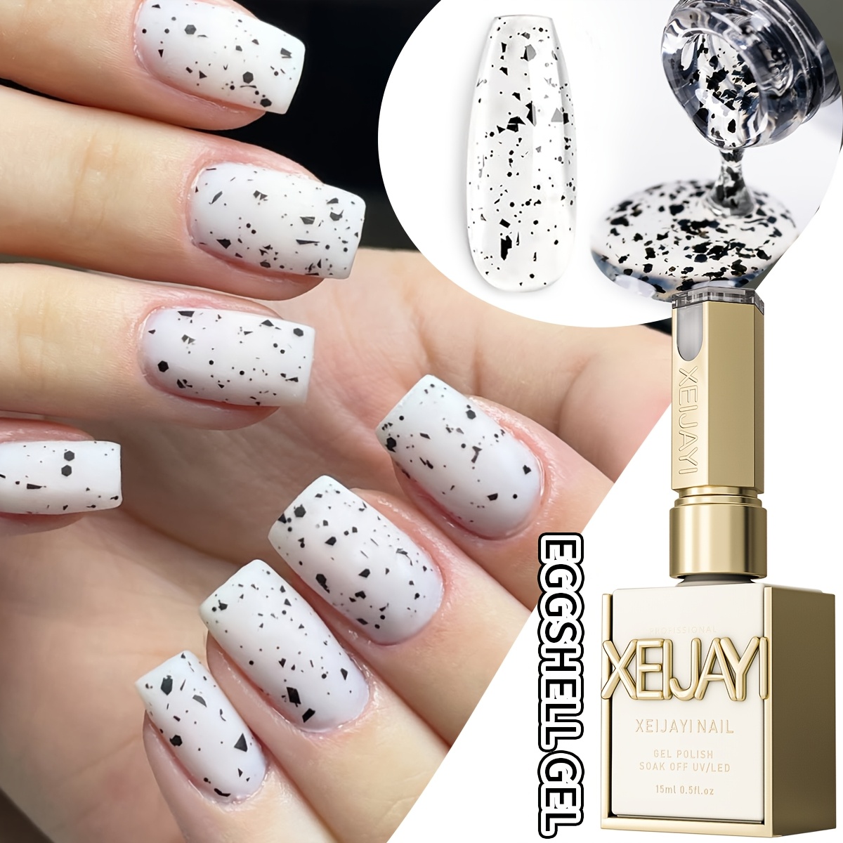 Image of Eggshell Gel 1pc 15ml Christmas Popular Gel Nail Polish With Gel Nail Polish Perfect For Beginners!