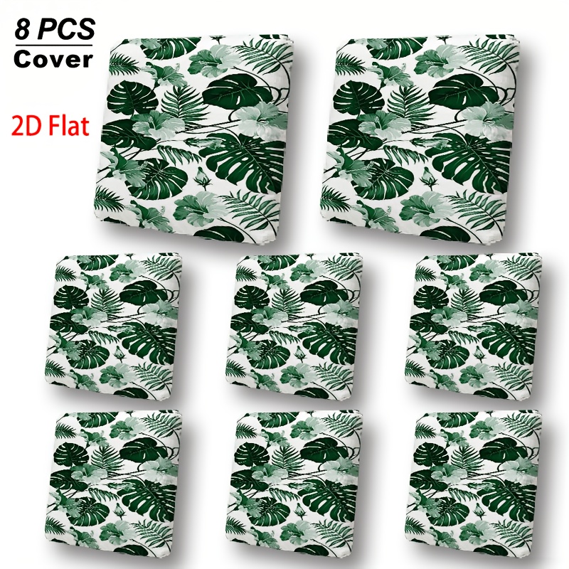 TEMU Housse de coussin de canapé d'extérieur , moderne et , avec un motif de plantes à feuilles et . Housse de canapé combinée, housse de coussin de