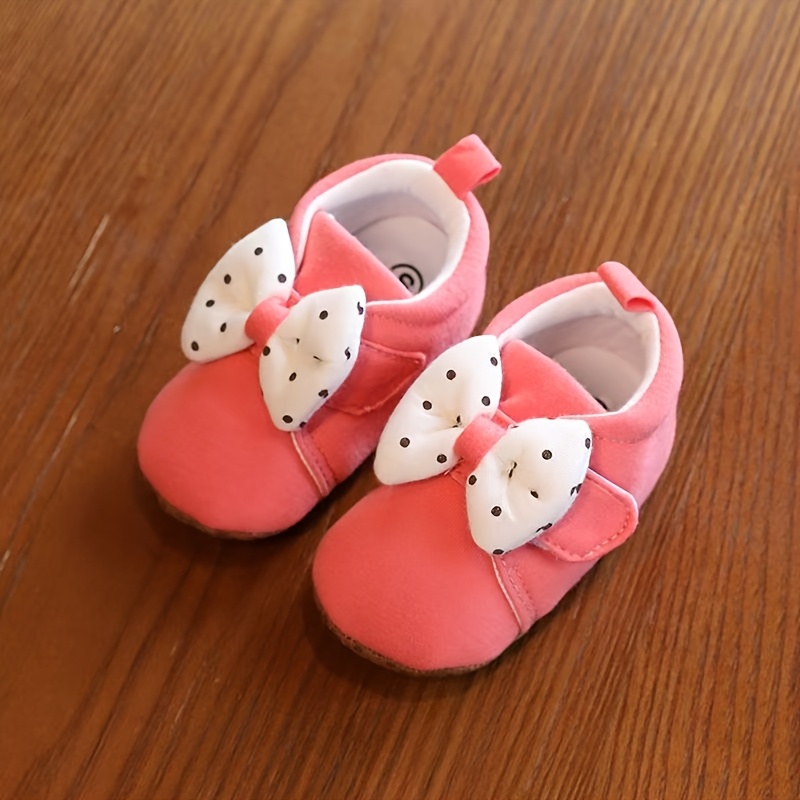 c215def4-439f-45d8-bf05-27db9a9a621d.jpg Girls' First Walking shoes - Soft Sole Baby Shoes with Non-Slip Sole, Easy Slip-On Infant Toddler Shoes for 0-1 Year Olds (Birth-12 Months)