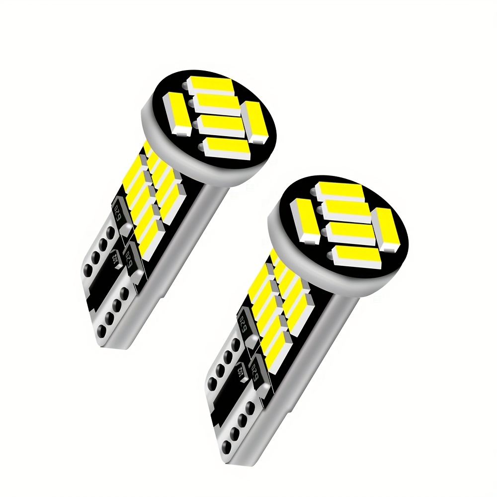2 db LED autó ék jelzőlámpa izzó borostyán/fehér/kék/piros T10 W5W WY5W W3W 192 194 501 4014SMD 26 LED közvetlen…: retailer-supplied image