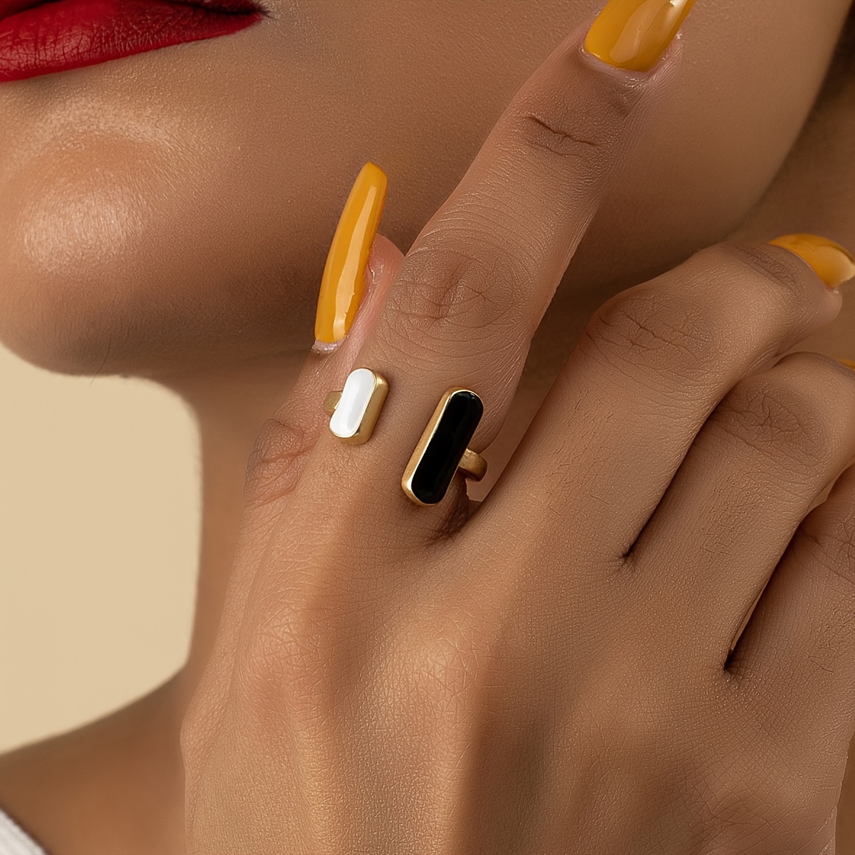 Adjustable Open Ring for Women Zinc Alloy Casual Parties