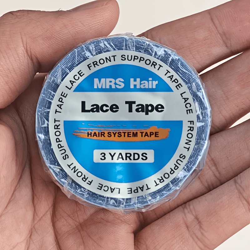 TEMU 1 Rotolo di Nastro Biadesivo per Parrucche, Larghezza 1.9Cm, Unisex. per Extension Capelli e Installazione Parrucche con Lace, Impermeabile,
