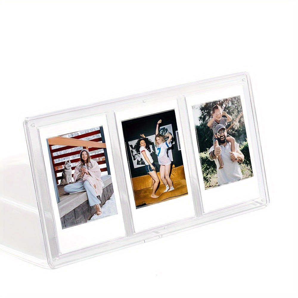 

1 Transparent Photo Frame That Can Hold Polaroid Mini Photos. Suitable For Polaroid Mini 3-inch -frame Photo Frame. Transparent Table Photo Frame