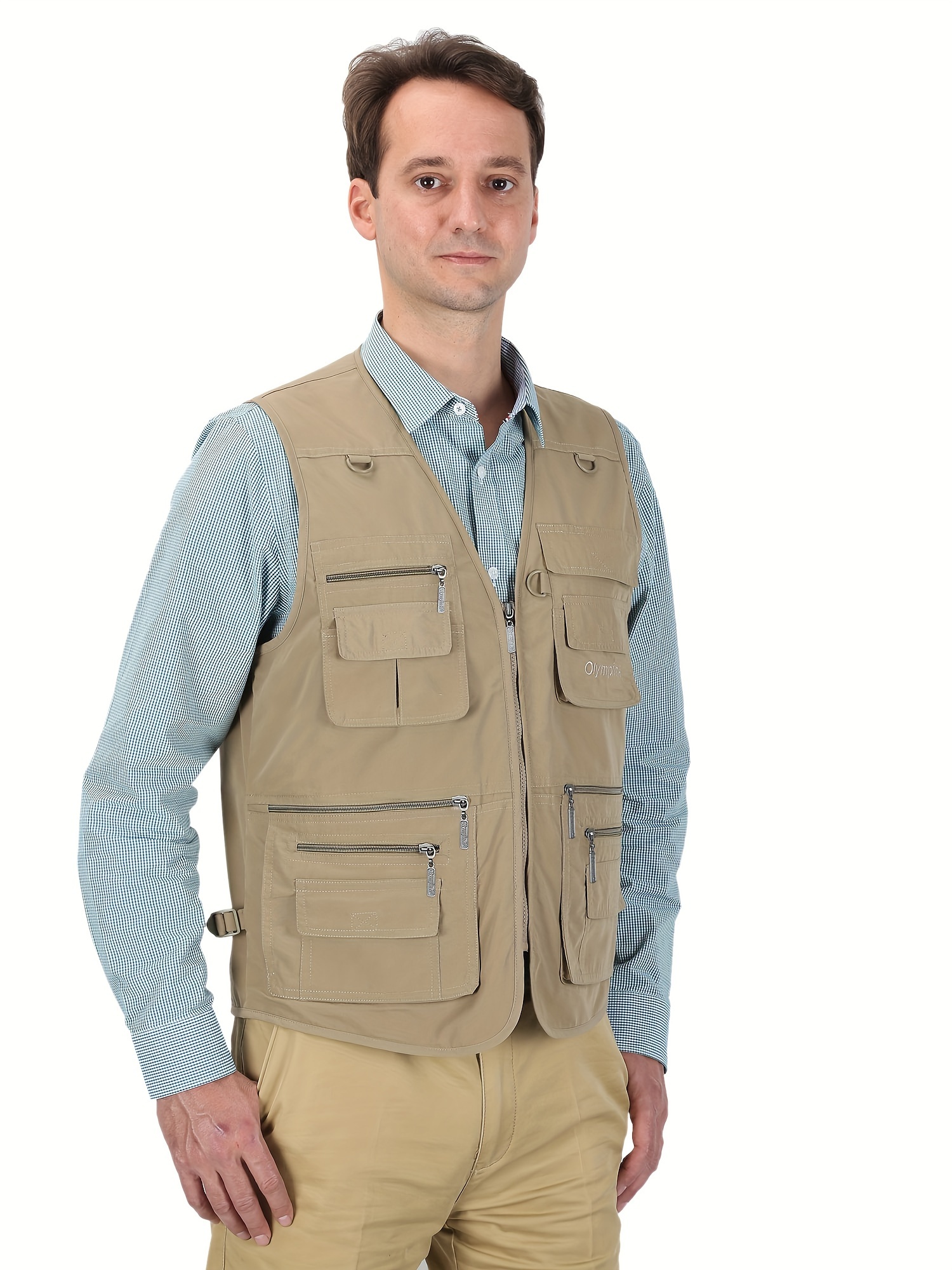 Gilet De Pêche Et Chasse Pro Style - Taille L - Couleur Tan - Occasion