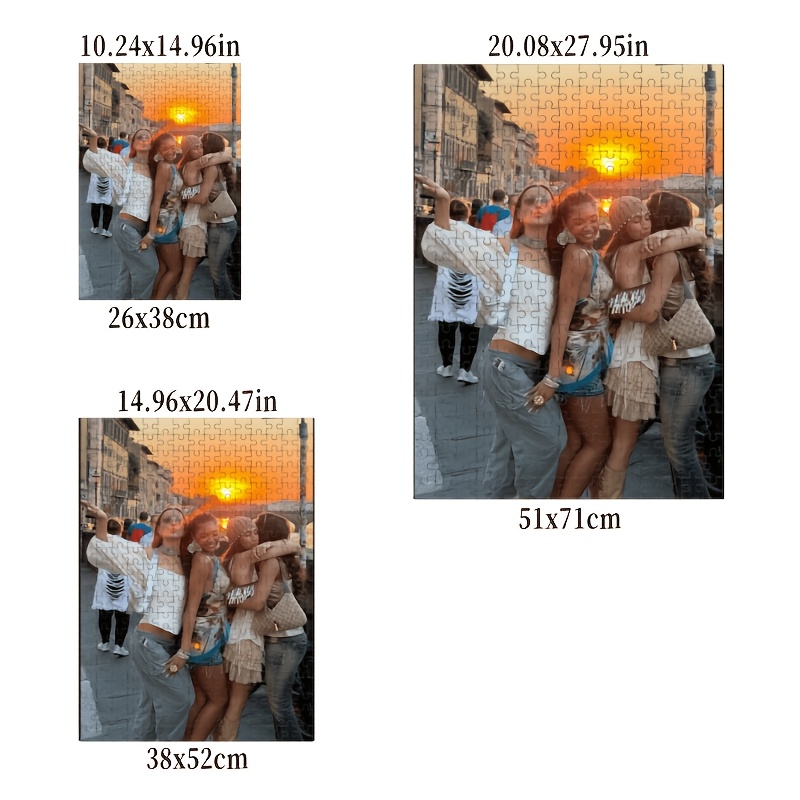TEMU Custom Puzzle, Personalize Your Photos, Couple Photos, Art Paintings, Landscape Pictures, Pet Portraits, Moments - High-quality Paper Material,