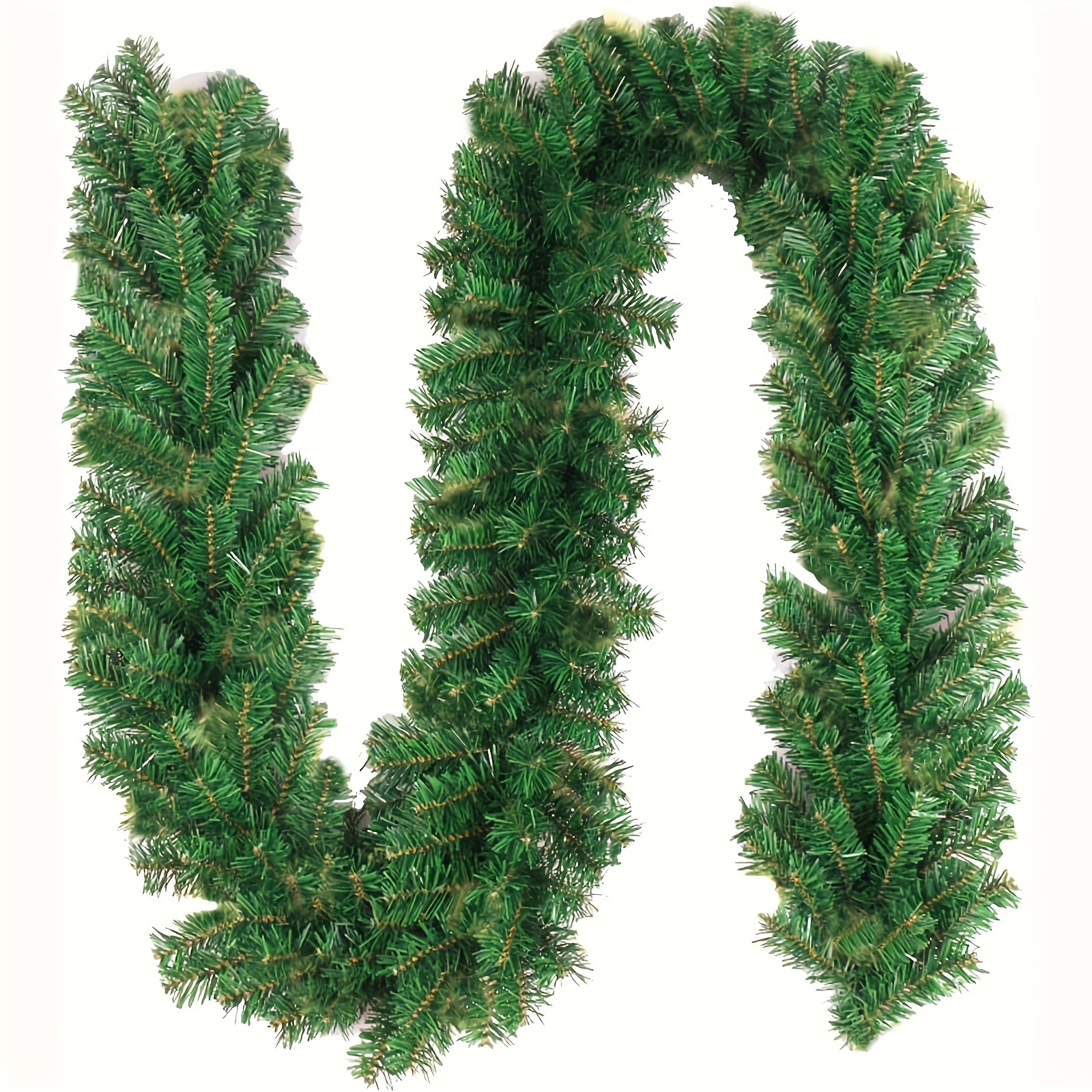 

1pc Christmas Garland, For & Decor, Plastic, Hanging, No , For , Railing, Fireplace, , , , , Christmas Decor