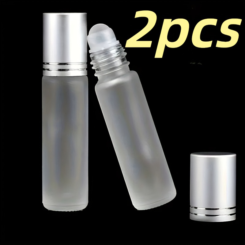 2pcs 0.34oz Roller Bottles For Essential Oils And Perfumes - Reusable, Refillable, Leak-proof, Travel-friendly Containers With Eye Droppers And Funnels - Perfect For Sampling, And Blending