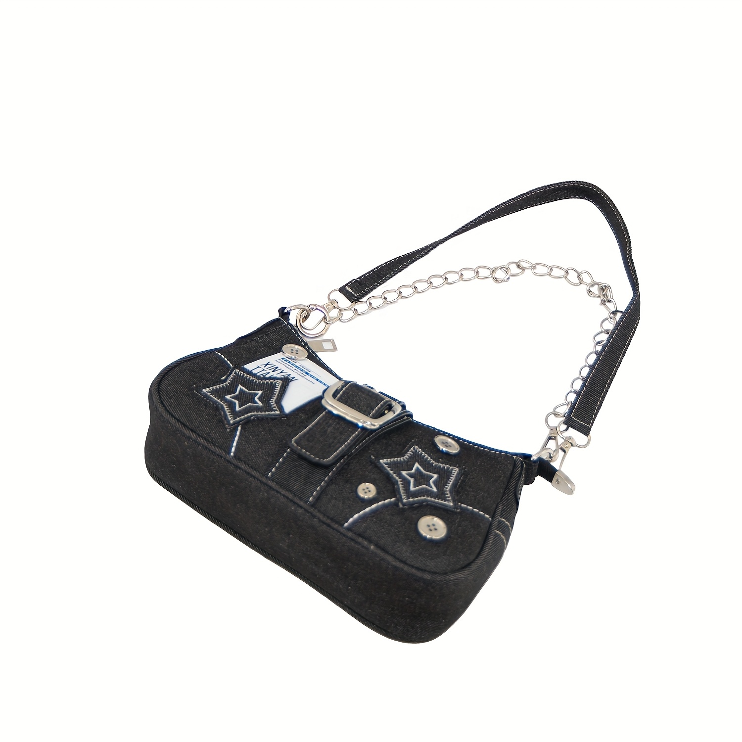 archive y2k belt bag stitch black 00s Y2K Grunge Archive Vintage 