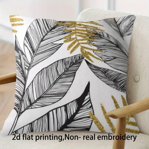 1pc perfect outdoor cushions for summer with a tropical leaf design for