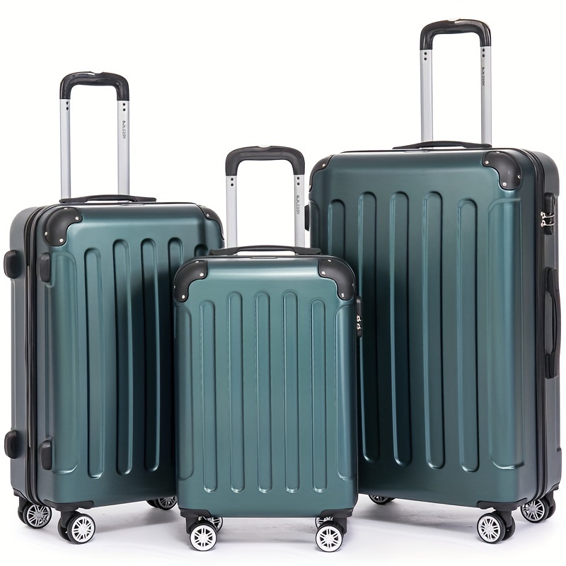 3つのピースのミニマリスト風のスーツケースセット、多機能な旅行用スーツケース、スピナーホイールとパスワード付き