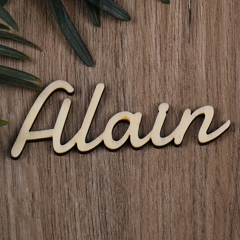 Personalized Wooden Wedding Tags - Custom Name Labels For Christmas Gift And , Each Name Different Cards, 1pc
