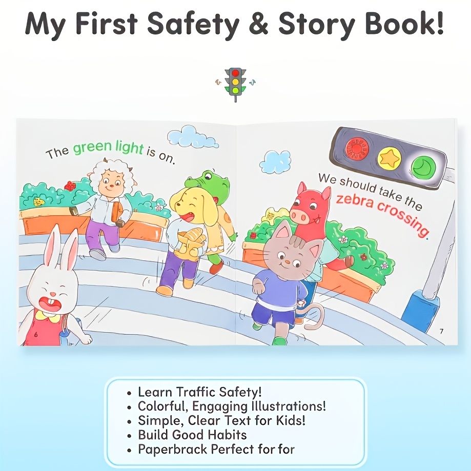 5/10/12 Pack Fun English Enlightenment Story Books with Audio | Color-Marked Nouns for Easy Learning, Perfect Teaching Aid & Gift for Holidays & School Season, Paper Material