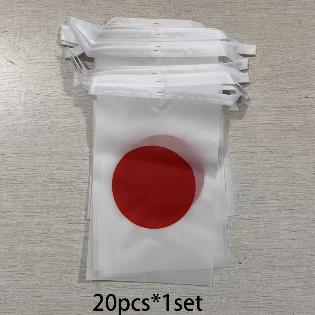 TEMU A Set Of 20pcs Of 14* Polyester Material Japanese Flag Bunting, Perfect For Sports Events, Parties, And Festive Celebrations, Party Flags