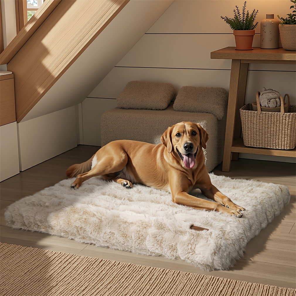   large dog bed thick foam base removable cover multiple sizes m xxxxl plush sponge pet bed for medium small large dogs cats cozy sleeping area with removable cover dog bed   furniture plush pet bed durable pet furniture Product details 5