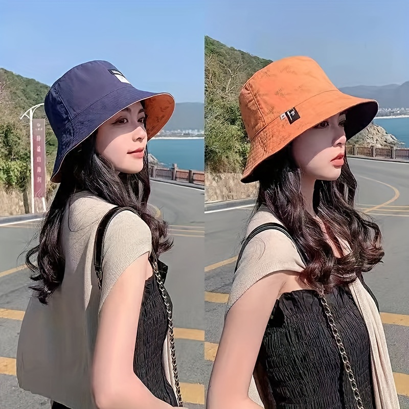 

2024 Women's Bucket Hat, Summer Casual, Japanese Style, Korean, Wide Brim, Fashionable Fisherman's Hat