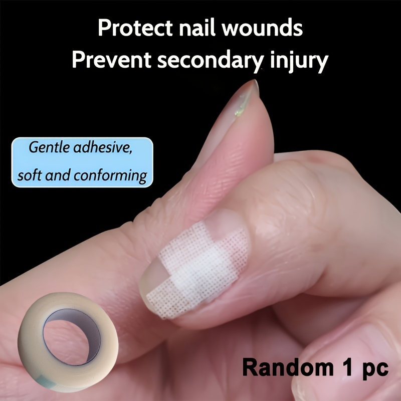 1 roll of nail protection tape breathable and waterproof reinforces nail surface prevents breakage strengthens and guards against   0 47 inch x 358 inch