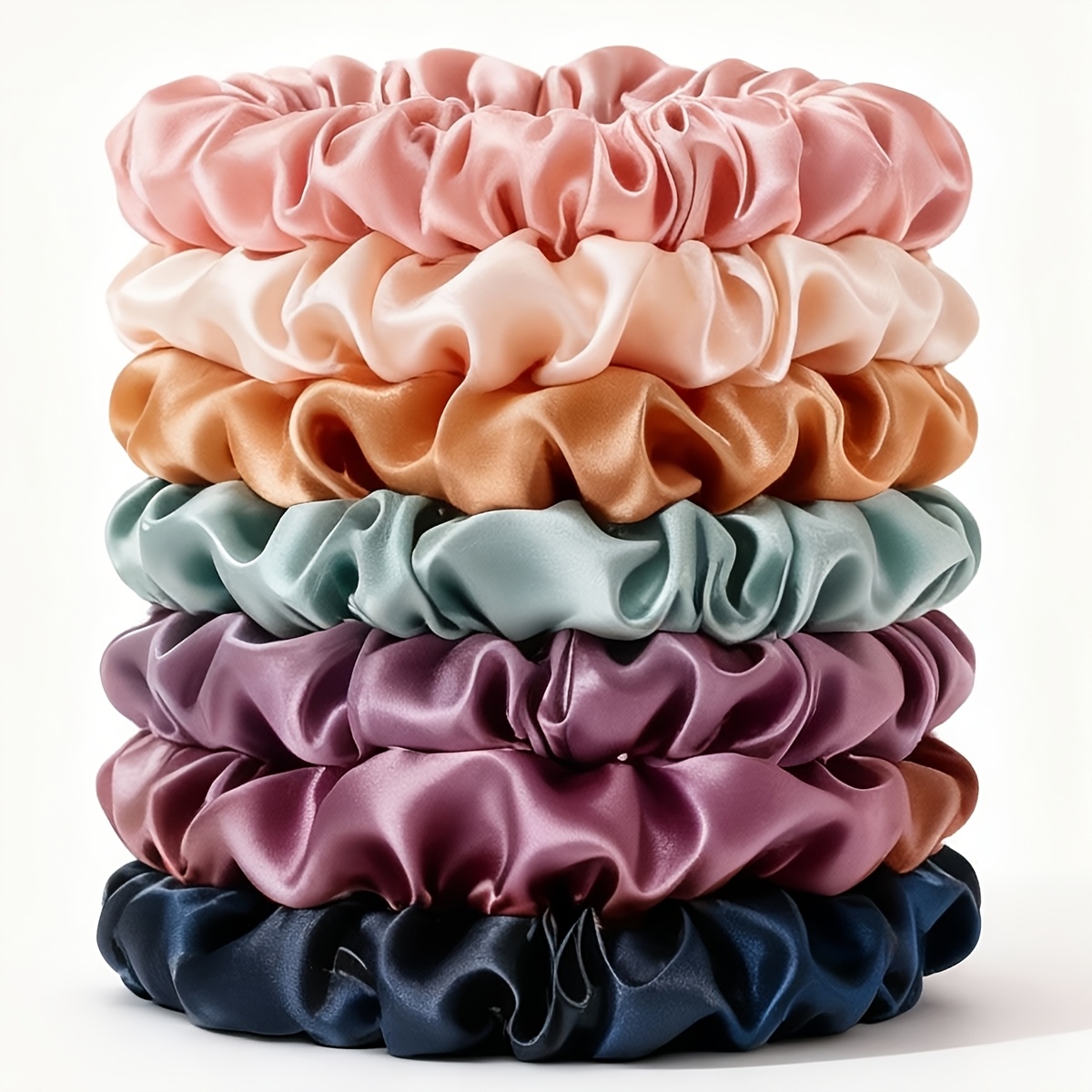 20  satin hair tie set wedding party and daily hairstyle accessory gift set details 3