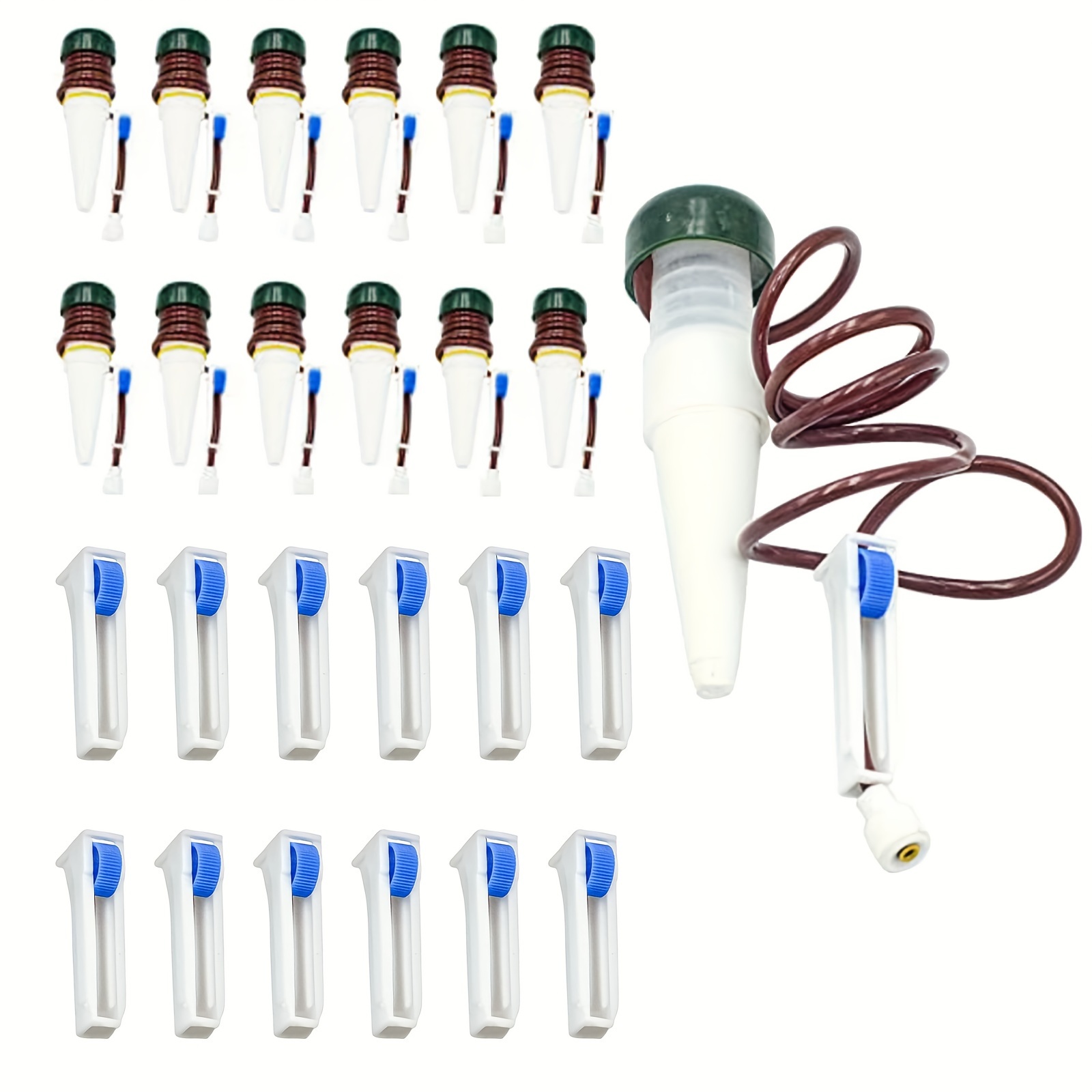6/8/12pcs Length 80cm, Ceramic Automatic Waterers, Drip Irrigators, Siphon Tube-type Automatic Waterers With Adjustable Valve, Inserted Into Plant Pots, A For Watering Plants
