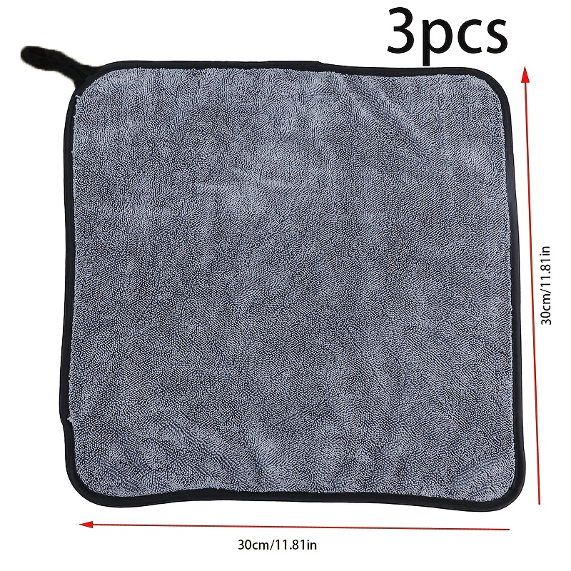 TEMU 3-pack Magic Microfiber Cleaning Cloths - No , Super Soft & Highly Absorbent - Scratch-free For Kitchen, Bathroom, Car, Electronics, Glasses,